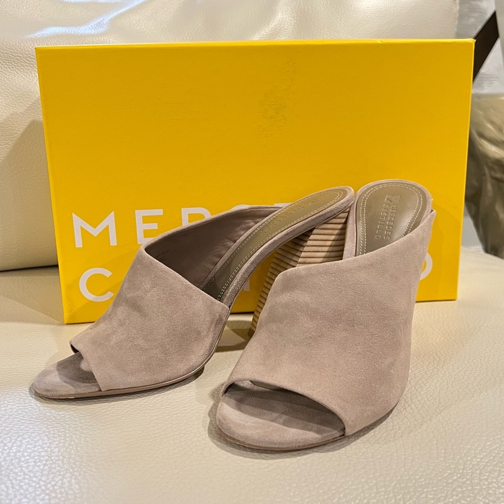 Mercedes Castillo Izar High Leather Mules